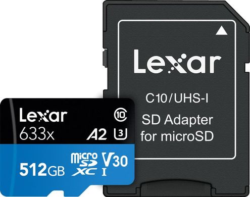 Карта памяти MICRO SDXC LEXAR 512GB UHS-I